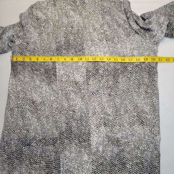 BB Dakota Anthropologie Jacket Duster Womens Gray Serpentine Snake Print NEW - Picture 11 of 12